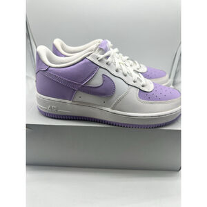 Nike Air Force 1 GS White Lilac Purple Youth 7Y Womens 8.5 New w Box